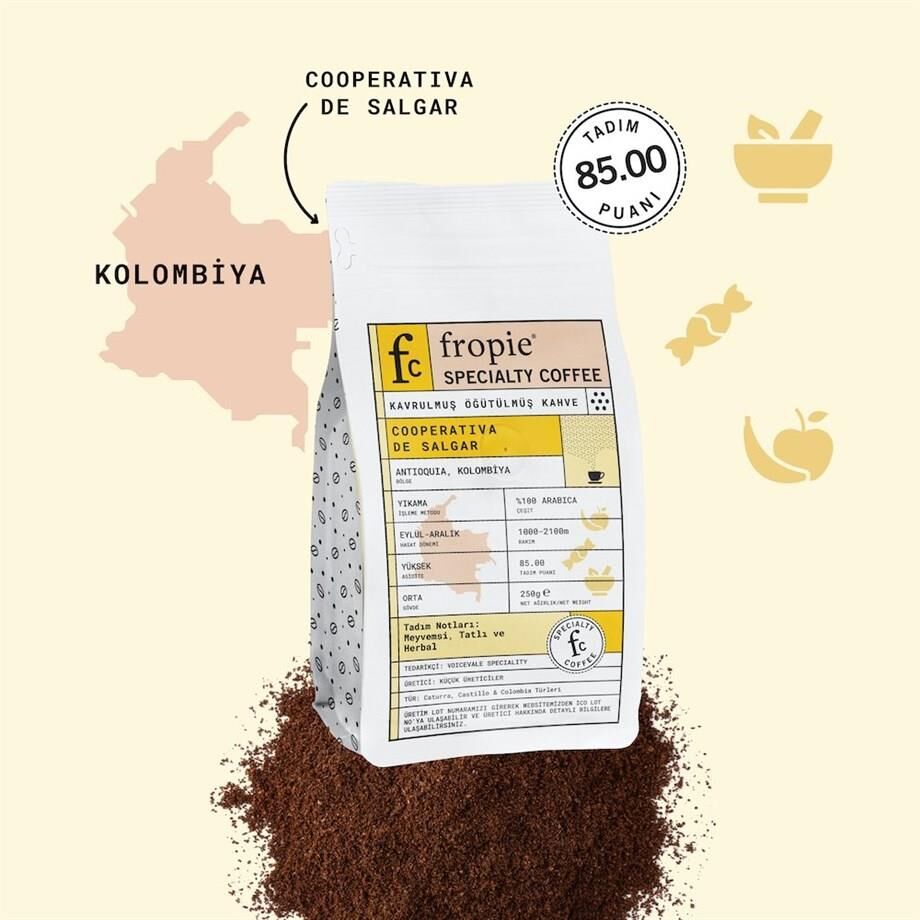 Fropie Kolombiya Öğütülmüş Kahve 250 gr