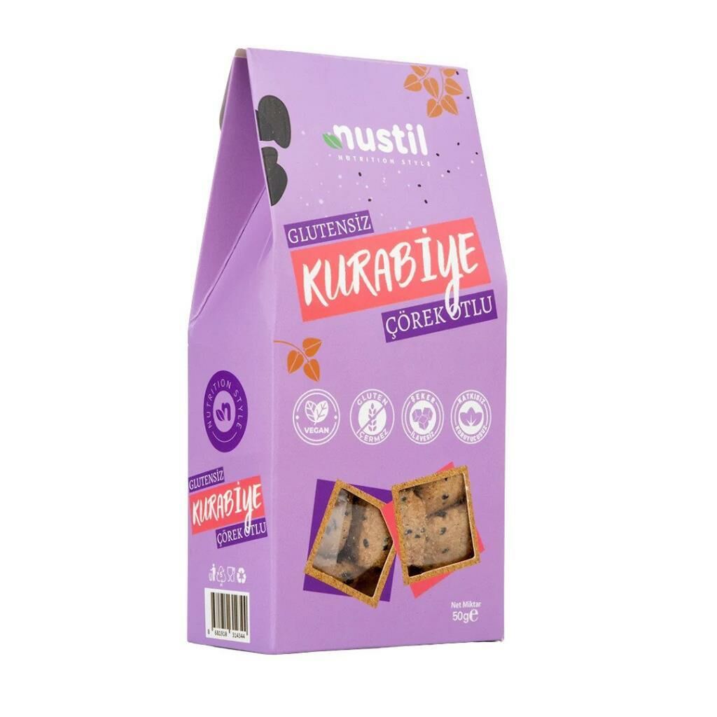 Nustil Glutensiz Çörek Otlu Kurabiye