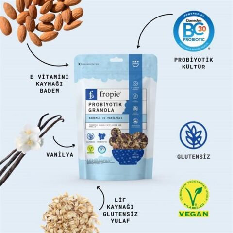 Fropie Bademli Vanilyalı Granola