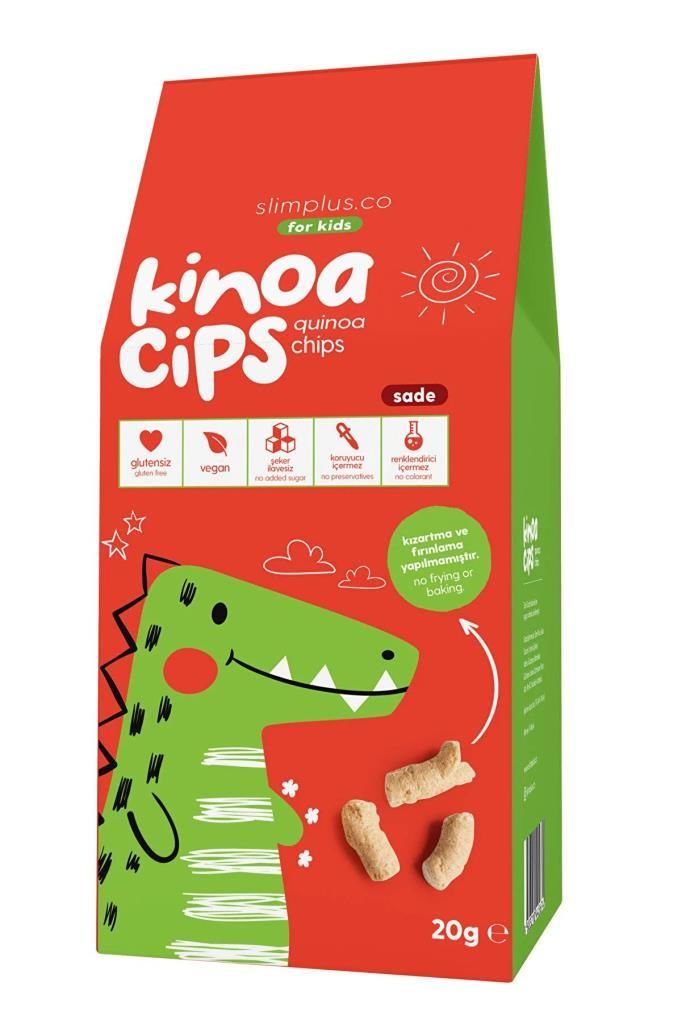 Slim Plus Glutensiz Sade Kinoa Cipsi Dinazor 20GR