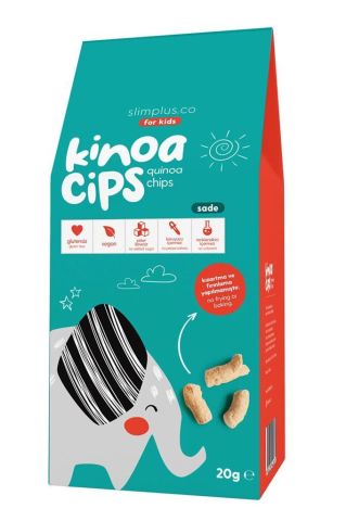 Slim Plus Glutensiz Sade Kinoa Cipsi Fil 20GR