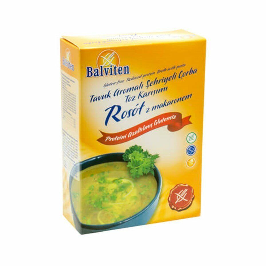 Balviten Rosot 2 Makaronem Glutensiz tavuk çorbası