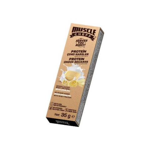 Muscle Cheff Glutensiz Proteinli Beyaz Çikolata