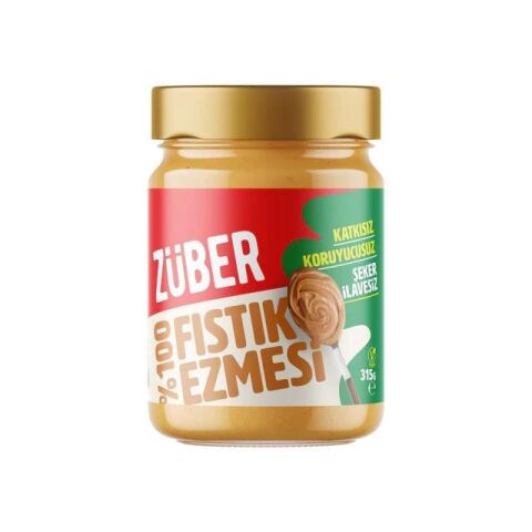 Züber Glutensiz %100 Fıstık Ezmesi 315 GR