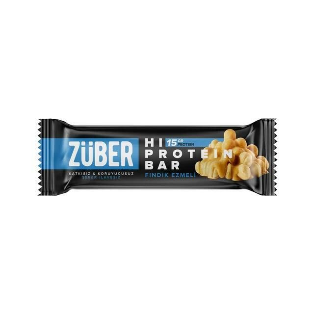 Züber Glutensiz Fındıklı protein bar 45gr