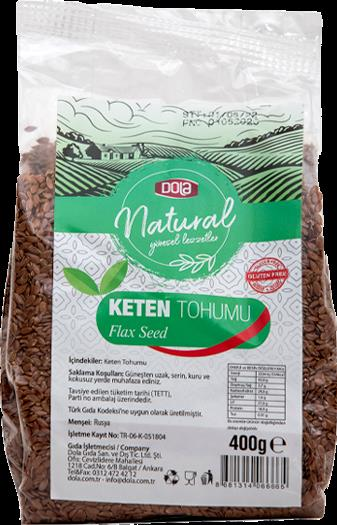 Dola Natural Glutensiz Keten Tohumu 400 Gr