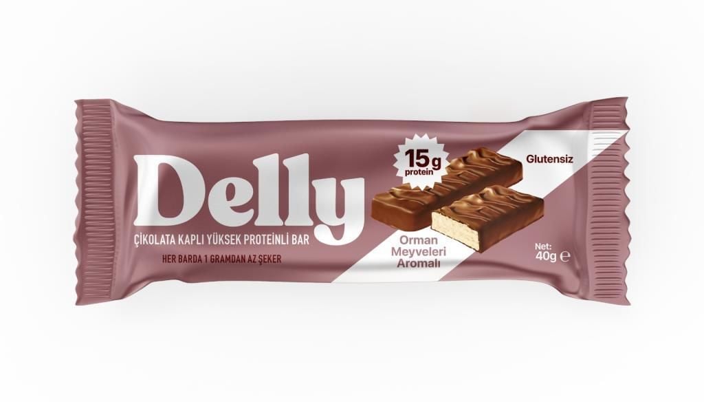 Delly Glutensiz Orman Meyveli Protein Bar 40 GR