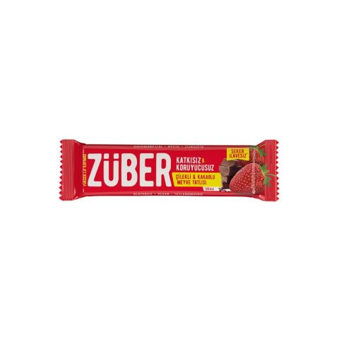 Züber Çilekli & Kakaolu Meyveli Bar 40 gr