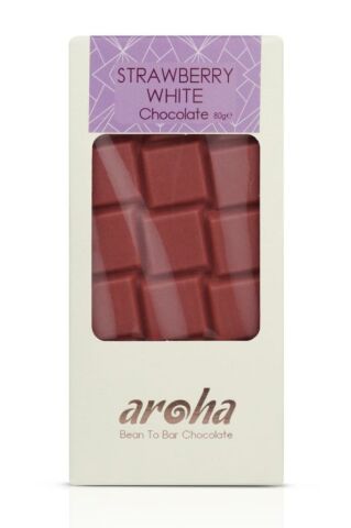 Aroha çilekli ve beyaz çikolatalı 80 gr