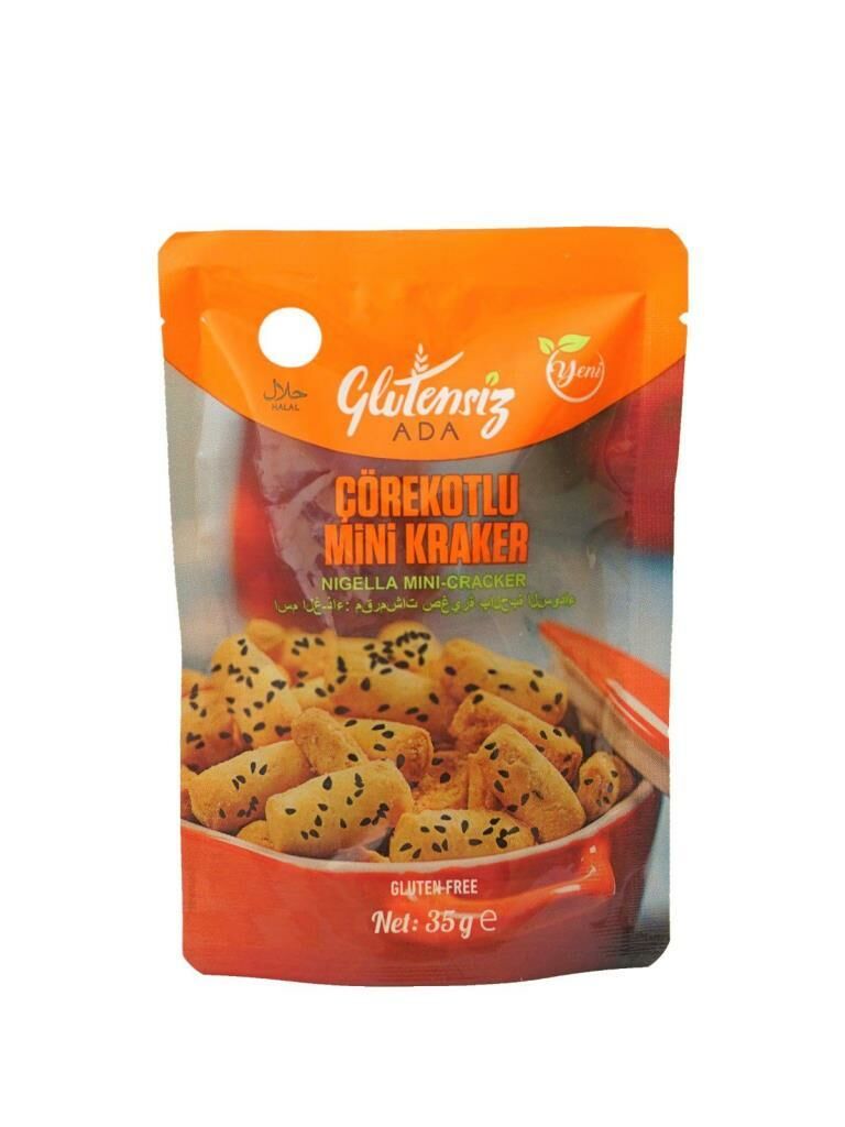 Glutensiz Ada Glutensiz Çörek Otlu Mini Kraker