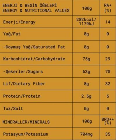 Fropie hurma dilimleri 75 gr