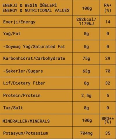 Fropie hurma dilimleri 75 gr