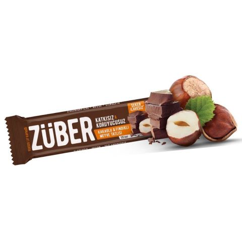Züber Fındıklı & Kakaolu Doğal Meyve Tatlısı 40 gr