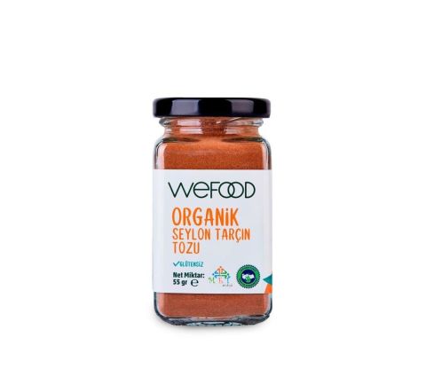 wefood organik seylon tarçın toz - 55 gr