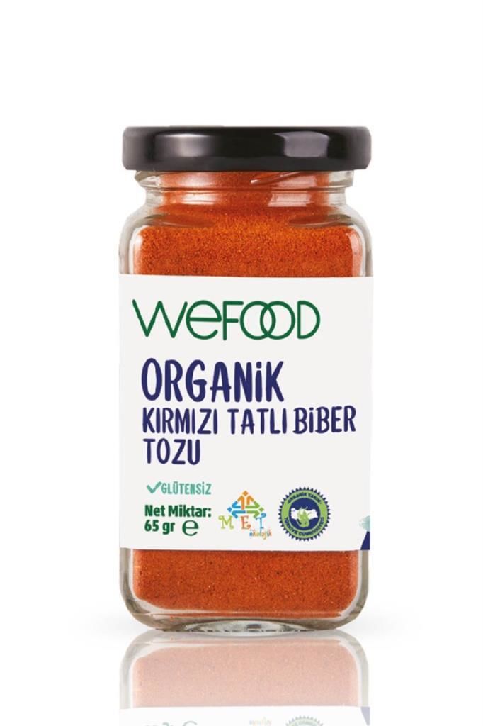 wefood glutensiz tatlı kırmızı toz biber - 65 grr