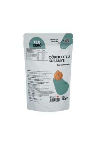 Fix To Zero Glutensiz Çörekotlu Kurabiye 50g