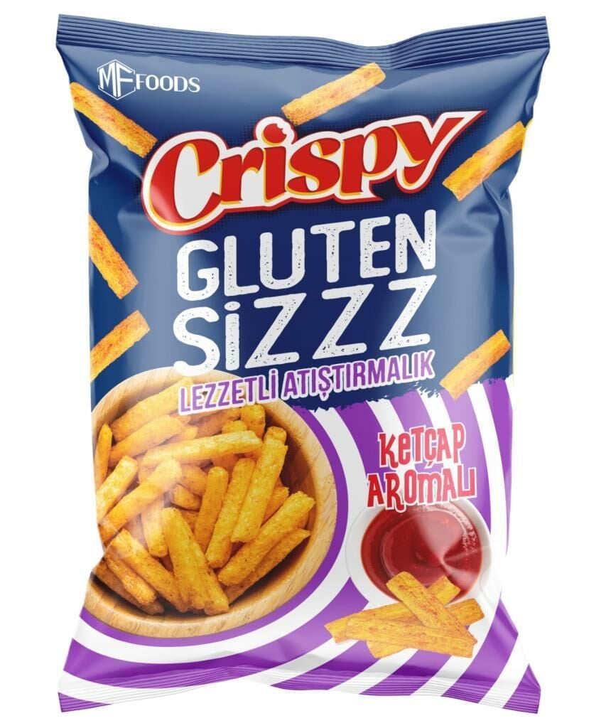 MF Foods glutensiz Çubuk ketçap aromalı mısır cips