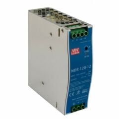 NDR-120-12  	12Vdc 10.0Amp DIN Rail  MEANWELL |