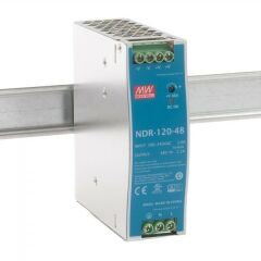 NDR-120-48  48Vdc 2.5Amp DIN Rail  MEANWELL |