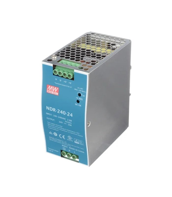 Meanwell NDR-240-24 24Vdc 10.0Amp Ray M. | WEİDMÜLLER PRO ECO 240W 24V 10A Muadili