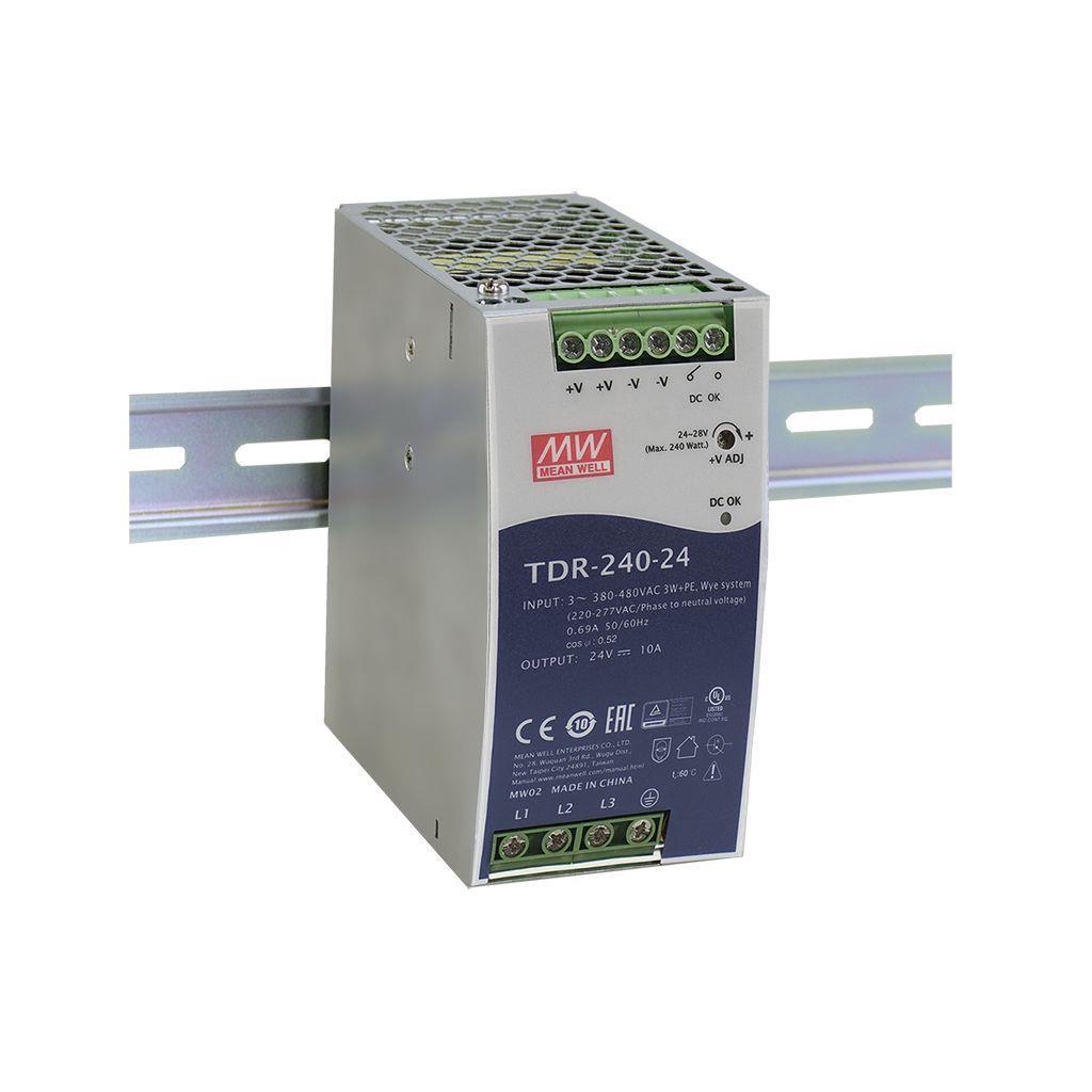 Meanwell TDR-240-24 24Vdc 10.0Amp Ray M. | Omron S8VKT-C24024 Muadili