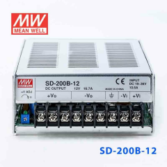 SD-200B-12  	18~36Vdc>12Vdc 16.7Amp  MEANWELL |