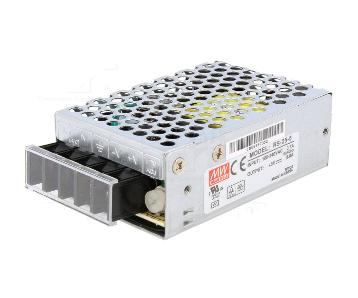 MW-RS-025-05  RS255 05Vdc 5.0Amp  MEANWELL |