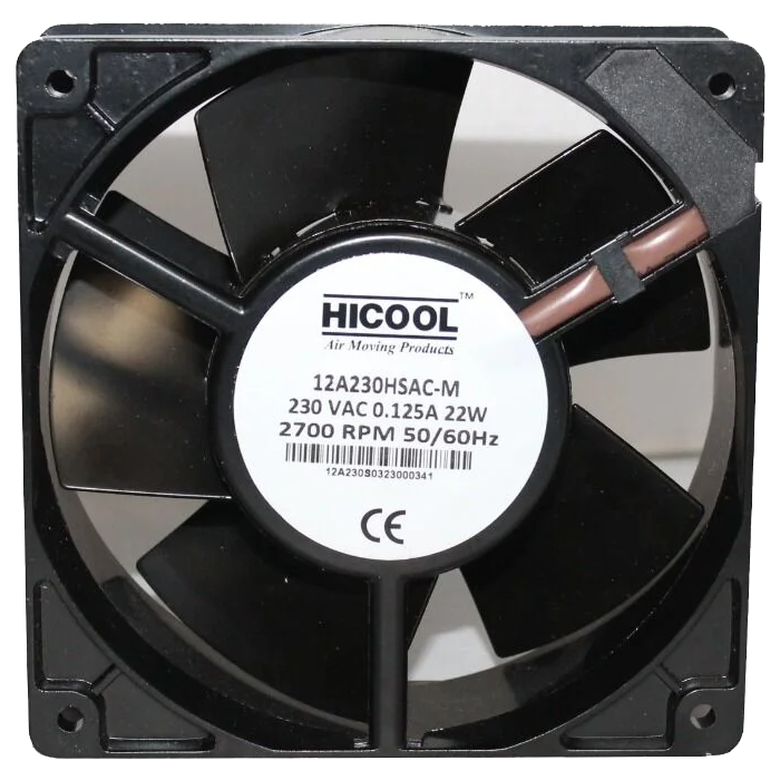 12A230HSAC-M AC Aksiyel Fan/ 120X120X38mm Metal Kare Fan/Rulmanlı 230V AC/ 4650N EBMPAPST ve 4650Z EBMPAPST MUADİLİ