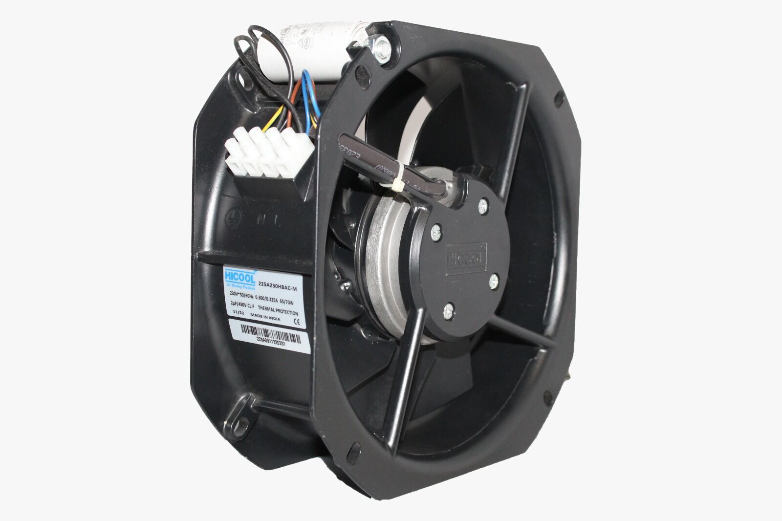 225A230HBAC-M AC Aksiyel Fan/225x225x80mm Metal Kare Fan/Rulmanlı 230 V AC / W2E200-HK38-01 EBMPAPST MUADİLİ