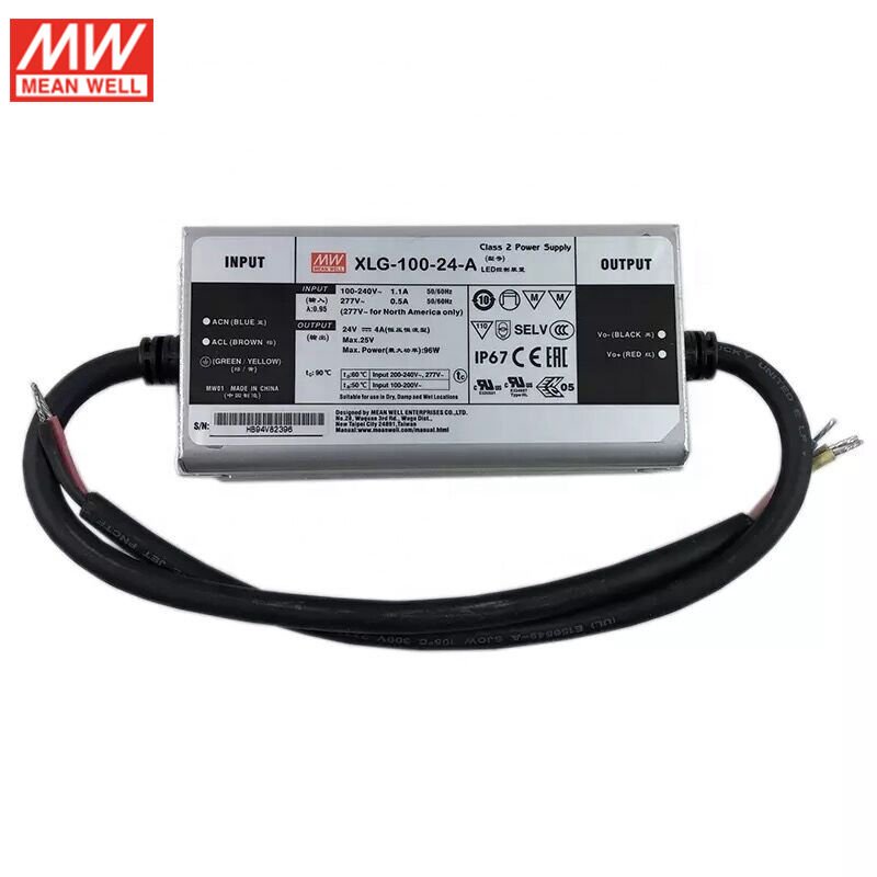 XLG-100-24-A XLG10024A 24Vdc,4.0Amp,Current Adj.,(16.8~24Vdc CC)  MEANWELL