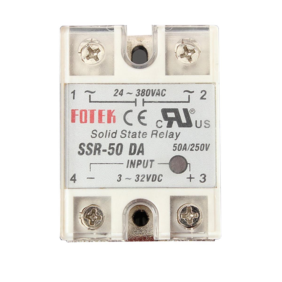 SSR-50DA FOTEK 3-32VDC Tetikleme,24-380VAC Çıkış Voltajı,50A Monofaze SOLİD STATE RELAY(SSR Röle)