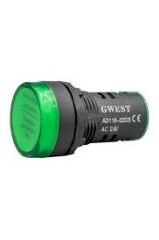 22-24V-Y   22 mm YEŞİL 24V SİNYAL LAMBASI