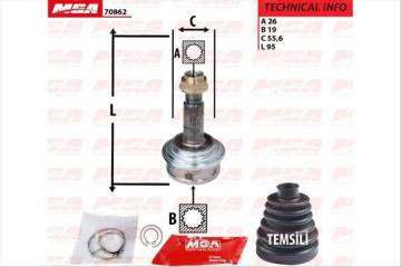 AKS KAFA DIS-(TOYOTA: YARIS 06>11 ''BENZINLI 19 DIS'' )