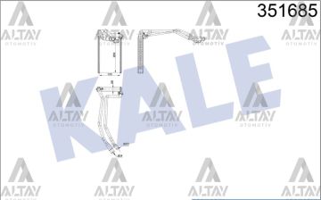 RADYATÖR KALORİFER MEGANE II 08-10 / SCENIC II 03-09 / BRAZING