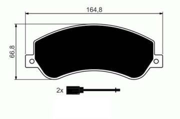 Ön Balata Vw Amarok 2.0 10=> Transit V184- V347 2.2 2.4 3.2 Tdcı 07.06=>11=> (Fişli)