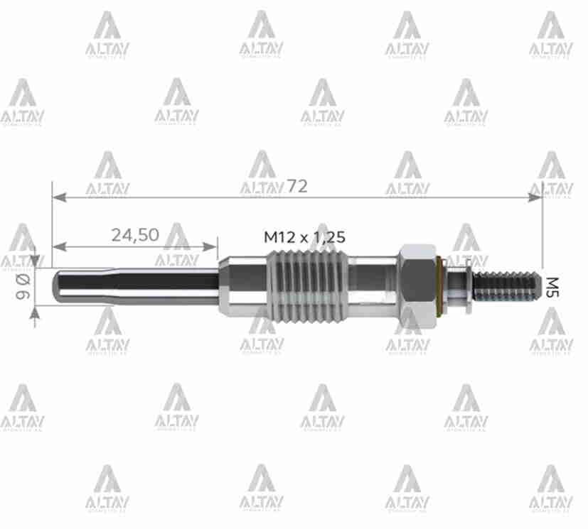 KIZDIRMA BUJİSİ (ISITMA) PARTNER / BERLINGO / J9 / BOXER 1.9 11V.