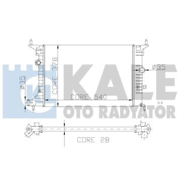 RADYATÖR VECTRA B (96-02) 1.6-1.8/2.0 (AC+MEK) (540x377x23)