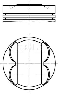 PİSTON+SEGMAN 73.40mm STD CORSA D-E-AVEO 1.2 16V EURO 5 A12XER-XEL-B12XEL 63 KW 86PS