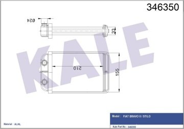 KALORIFER RADYATORU BRAVO II STILO (BRAZING)