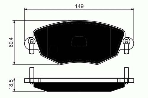 (x) ÖN BALATA MONDEO (11.2000=>8.2007) JAGUAR XTYPE (2001=>2009)