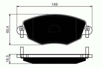(x) ÖN BALATA MONDEO (11.2000=>8.2007) JAGUAR XTYPE (2001=>2009)