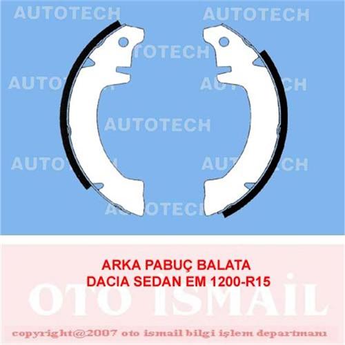 ARKA PABUÇ BALATA DACIA SEDAN EM 1200-R15 (180x42)