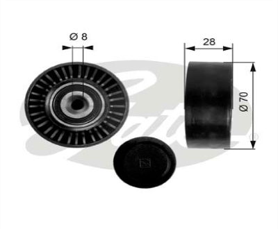 V KAYIŞ GERGİ RULMANI T36248 T5-AMAROK-CRAFTER-PASSAT-A4 AVF-BLB-BRE-CKUB-CKTB-CDCA-CAAA-CAAB 1,9 TDİ-2,0 TDİ
