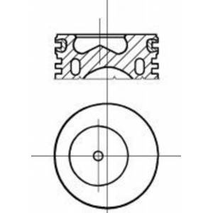MOTOR PİSTON+SEGMAN (0.40) PALIO-SIENA-UNO 1.4-8 VALF 89=> (80x50)