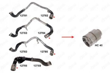 TURBO HORTUMLARI NV400 Platform şasi (X62. X62B) dCi 130 M9T704