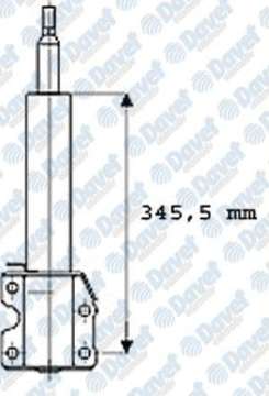 ON AMORTISOR GAZLI SPRINTER UZUN LT35 LT46 CIFT TEKER 408D / 212D / 416CDI 96>