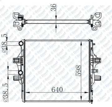 Motor Su Radyatoru Brazıng Daıly 13-> 640X598X36 Manuel Sanzuman