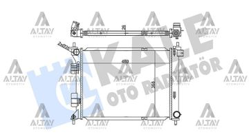 RADYATÖR SU I-20 12-15 1.4 DİZEL M-T