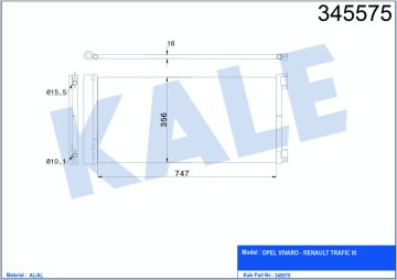 KLIMA RADYATORU NISSAN QASHQAI J11 KASA 1,6 DCI 2011 > TRAFIC III 1,6 DCI