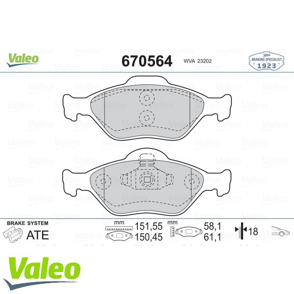 On Fren Balatası Fıesta Fusıon 02 08 Mazda Iı 03> Abs